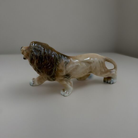 Vintage Shafford Lion Figurine Hand Decorated Japan Mid Century Ceramic Animal - Picture 3 of 6